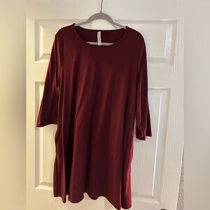 Zenana Outfitters Maroon Tunic